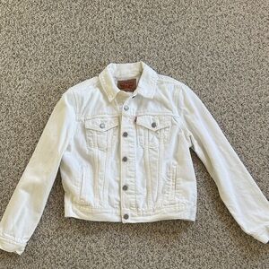 Classic White Denim Jacket for Women